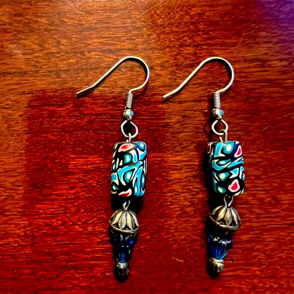 Handmade bead earrings